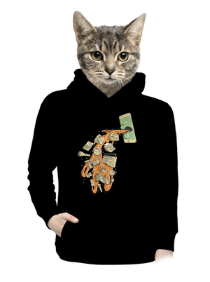 dámska mikina klokanka