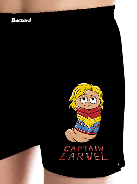 Captain Larvel pánske trenky Black