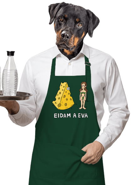 Eidam a Eva zástera Bottle Green