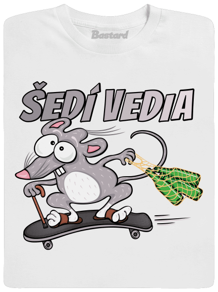Šedí vedia - myšiak detské tričko White