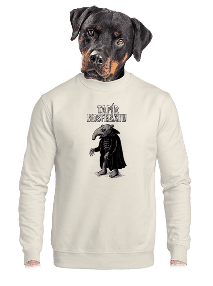 Tapír Nosferatu unisex mikina bez kapucne Off White