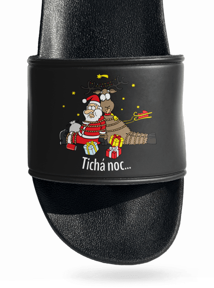 Tichá noc šľapky Black