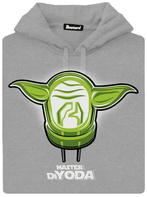 Mistr DiYoda pánska mikina klokanka Light Melange