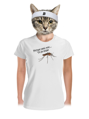 Komár s výdržou dámske športové tričko White