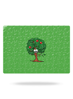 Jablko a jabloň puzzle White