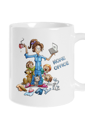 Mamičky home office klasický hrnček White