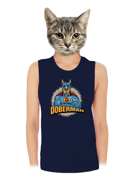 Doberman dámske tielko voľné Navy