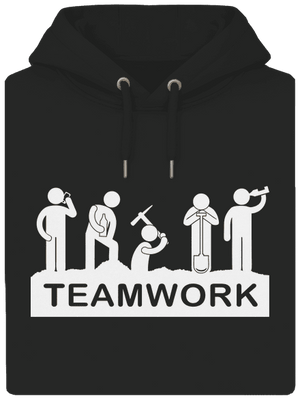 Flákači unisex mikina premium Dark Black