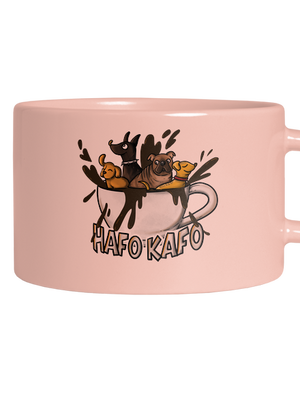 Hafo kafo hrnček makronka Pink Macaron