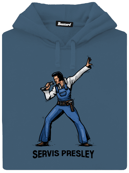 Servis Presley dámska mikina klokanka Denim