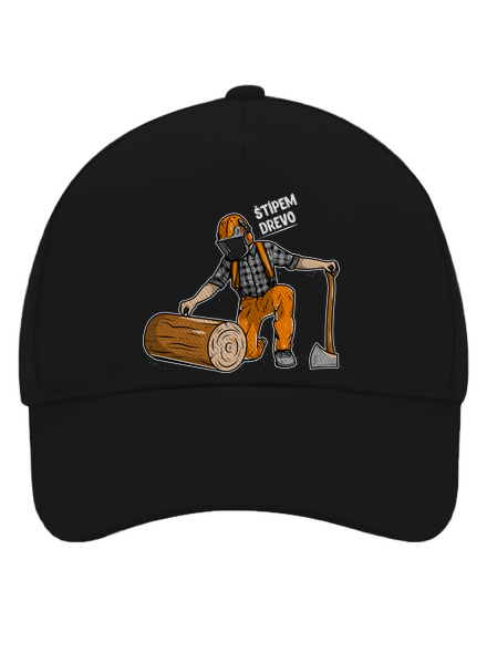 Drevorubač šiltovka baseballka Black