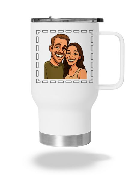 Karikatúra z vlastnej fotky termohrnček White