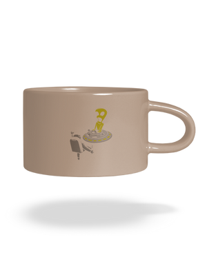 Vesmírny prechod hrnček makronka Brown Macaron