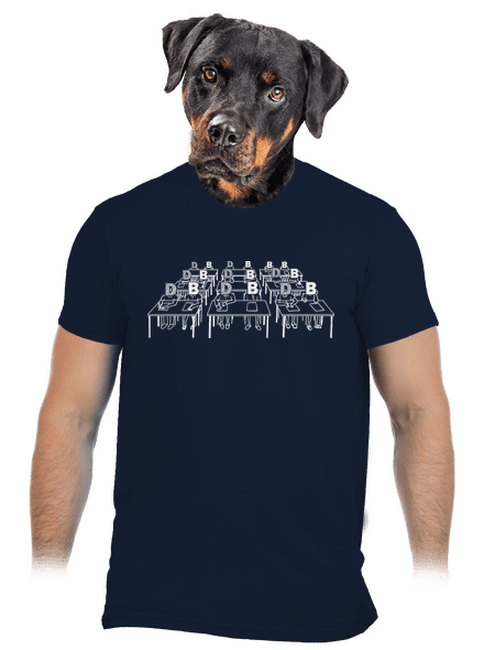 Cimrman: Debil, blbeček pánske tričko Navy