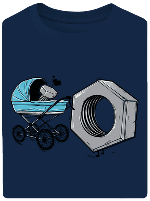 Správna matka unisex tričko oversized Midnight Blue