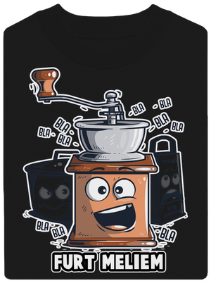 Mlynček unisex mikina bez kapucne Black