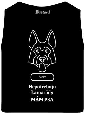 Nemôžem, mám psa pánske tielko Black