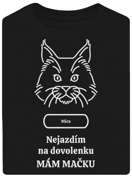 Nemôžem, mám mačku unisex tričko oversized Black