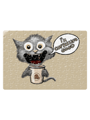 I’m coffeeling good puzzle White