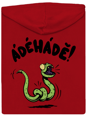 Ádéhádě pánska mikina na zips Red