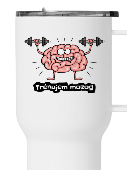 Trénujem mozog  termohrnček White