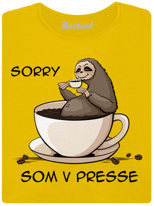 V presse dámske tričko Yellow