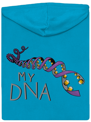 My DNA dámska mikina na zips Blue Atol