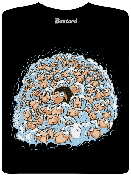 Nejdem s davom detské tričko Black