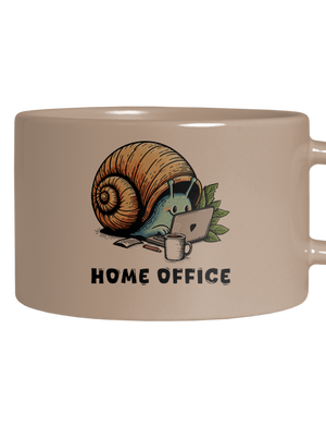 Slimákov home office hrnček makronka Brown Macaron