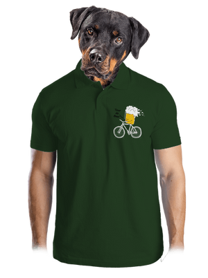 Tour de beer pánska polokošeľa Bottle Green Mal