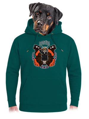 Babička admirál unisex mikina premium Emerald Green