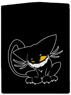 Evil cat pánska mikina na zips Black