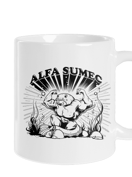 Alfasumec klasický hrnček White