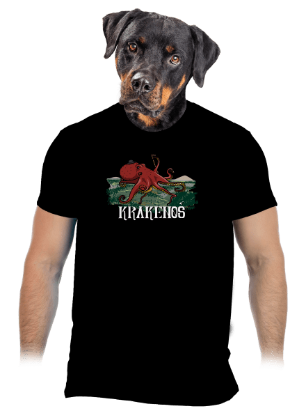 Krakenoš pánske tričko Black