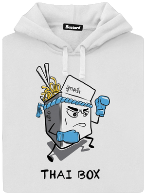 Thai box dámska mikina klokanka White