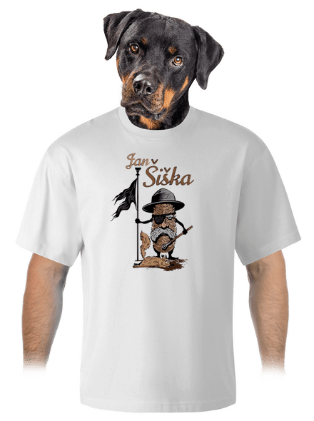 Jan Šiška unisex tričko oversized White