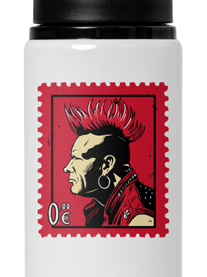 Známka punku flaša na vodu White