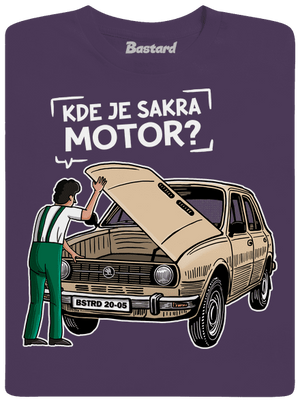Kde je motor? pánske tričko Urban Purple