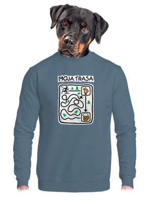 unisex mikina bez kapucne