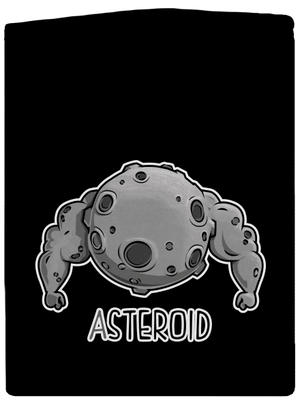 Asteroid pánska mikina na zips Black