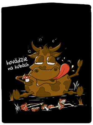 Hovädzie na hubách dámska mikina na zips Black