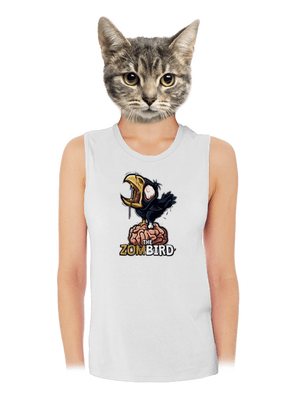 Zombird dámske tielko voľné White