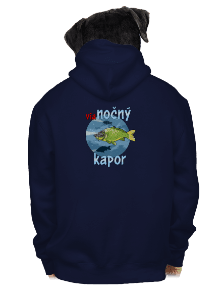 Vianočný kapor pánska mikina na zips Navy
