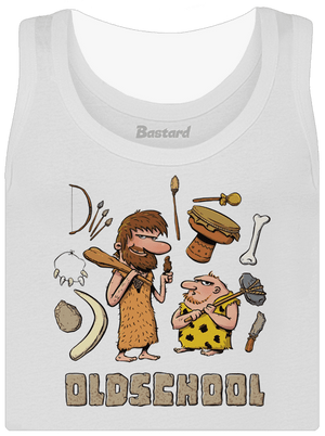 Oldschool dámske tielko klasické White