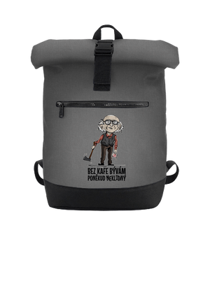 Neklidný bez kafe batoh Grey Marl