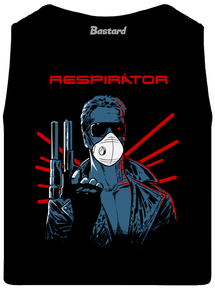 Respirátor pánske tielko Black