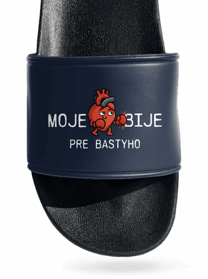 Moje srdce bije šľapky Navy