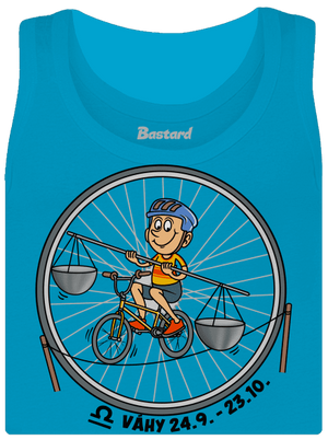 Cyklistický horoskop: Váhy dámske tielko klasické Blue Atol