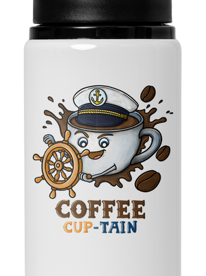 Coffee Cup-tain flaša na vodu White