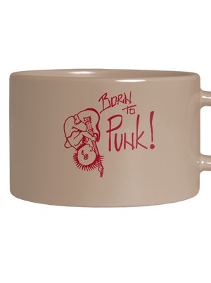 Born to punk hrnček makronka Brown Macaron